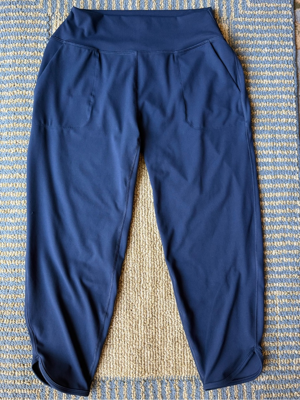 RBX Navy Blue Activewear Capri Jogger Pants